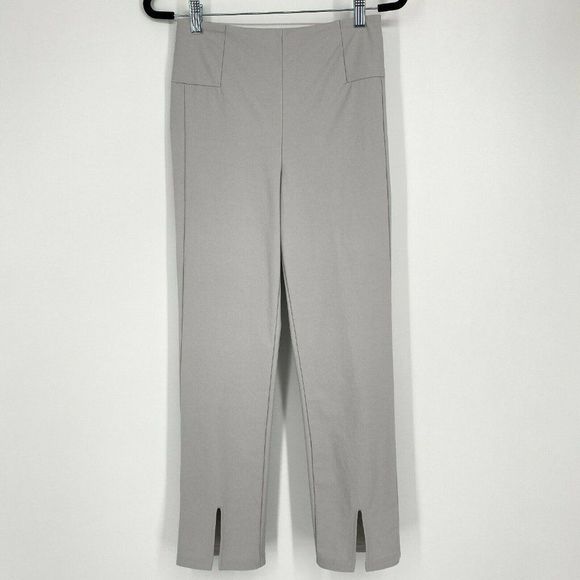 Athleta Pants - Athleta Wander Slim Straight Zip Back Stretch Crop Pants Galactic Grey Size 2